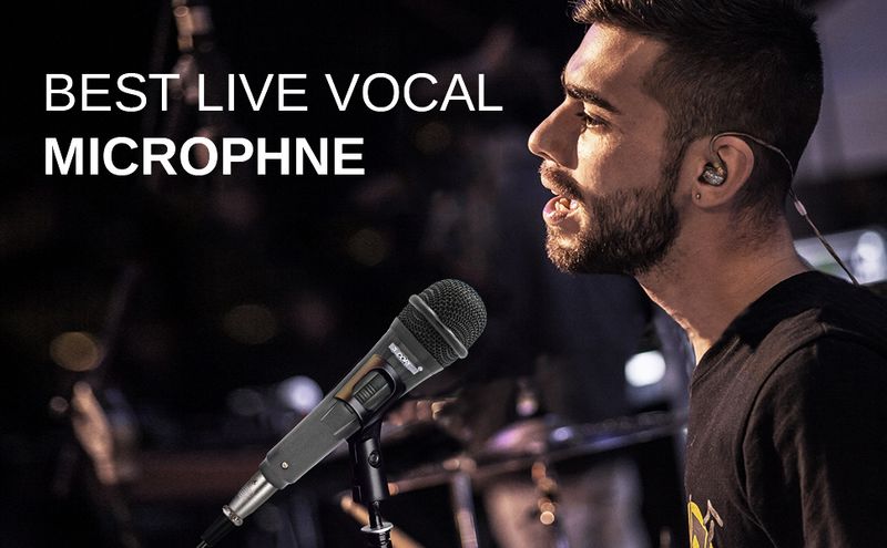 5 CORE Microphone Dynamic Vocal Handheld Mic Cardioid Unidirectional Microfono w On Off Switch + XLR Audio Cable for Singing Karaoke Public Speaking &_voghion.com