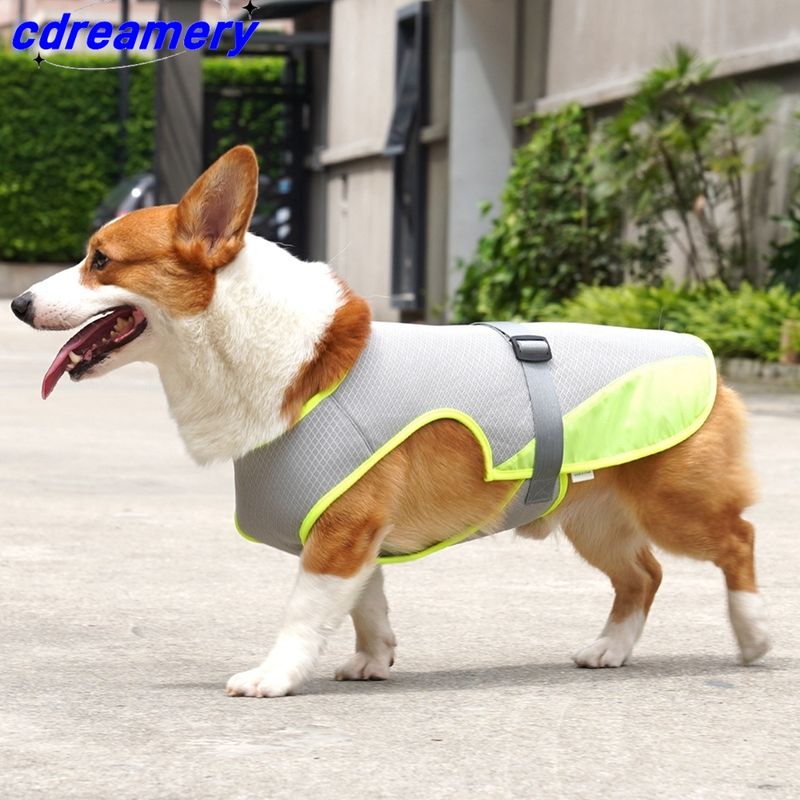 Summer Cooling Dog Vest, Breathable Mesh Jacket, Universal Outdoor Pet Cool Down Jacket For Dogs, Adjustable Cold Coat For Dogs_voghion.com