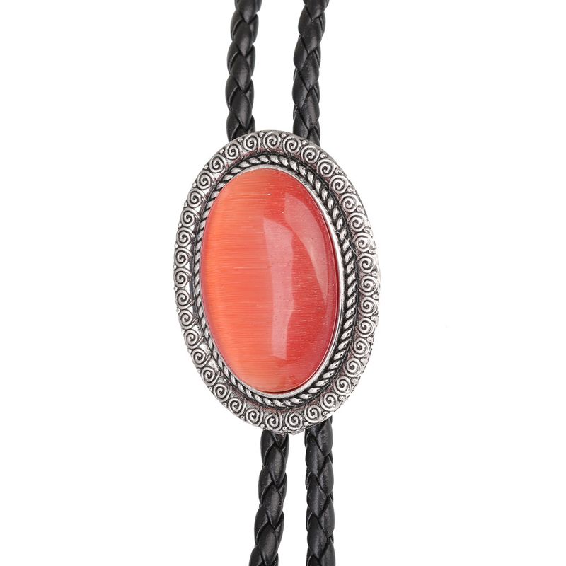 Neue Stil Jade Hemd Kette Bolo Hals Seil Halskette Krawatte_voghion.com