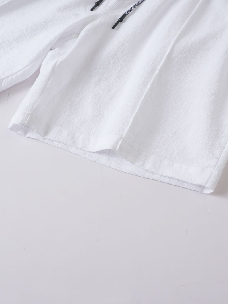 Men's Linen-Cotton Drawstring Shorts – Breathable Summer Casual & Beach Pants (S-XXXL, Relaxed Fit, Quick-Dry, Machine Washable)_voghion.com