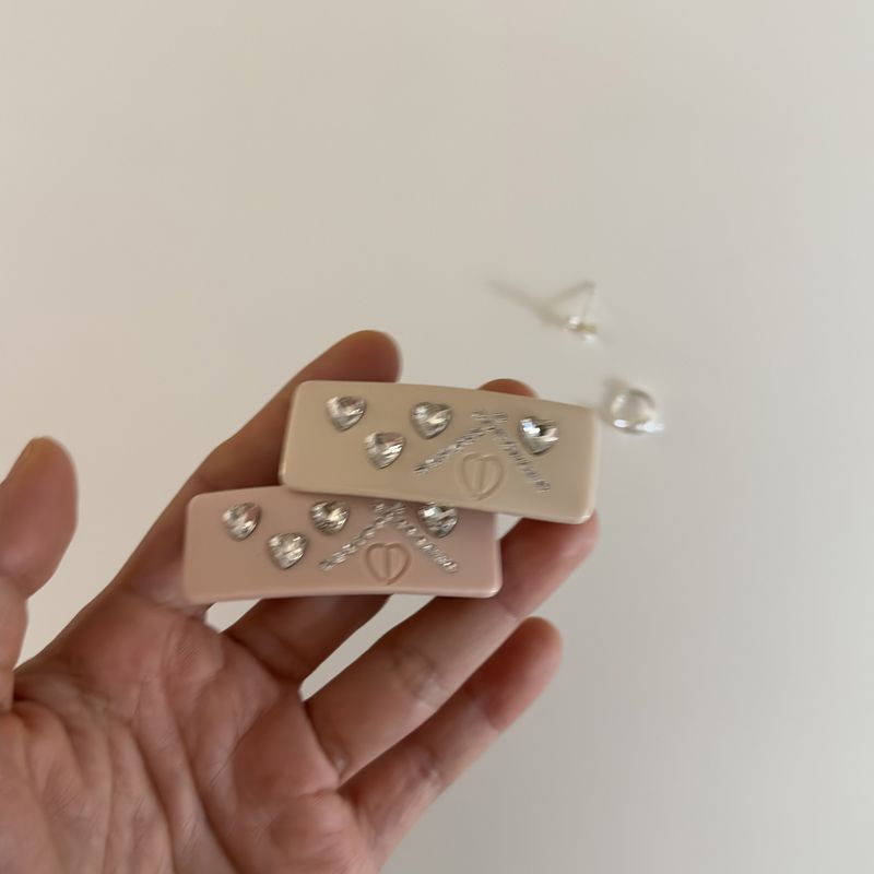 Fermaglio per capelli con strass alla moda francese di alta qualità, fermaglio per capelli a molla, accessori per capelli con design di minoranza coreana_voghion.com