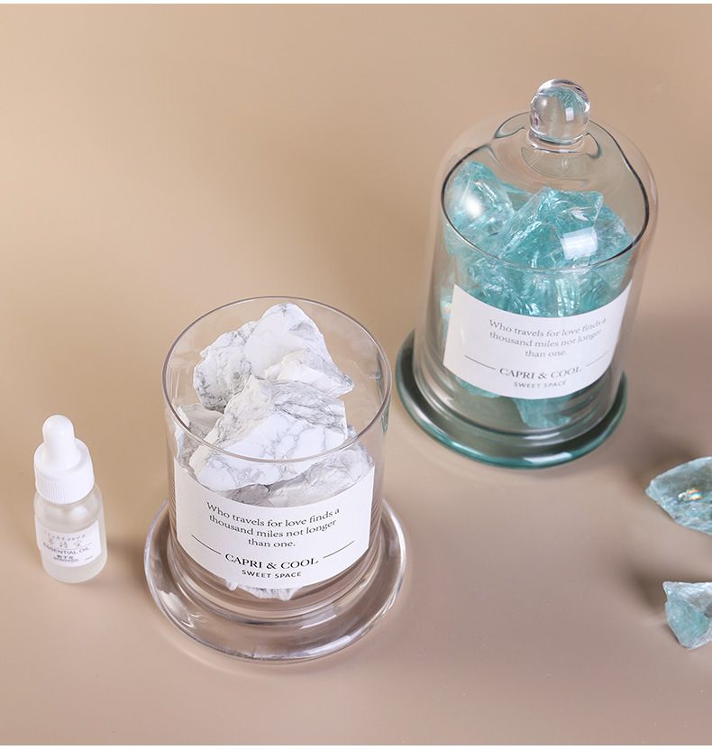 Crystal Aroma Stones - Premium Essential Oil Diffuser With 6 Luxury Scents (Bergamot, Lavender, Oud & More) - Natural Home Decor & Air Freshener_voghion.com