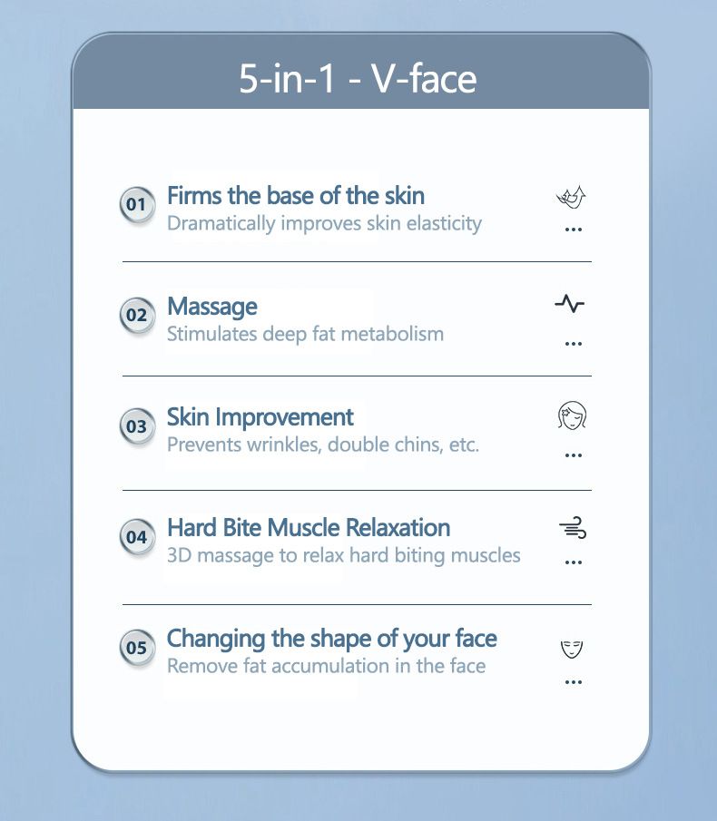Masaj facial portabil cu încărcare rapidă, poate îmbunătăți fermitatea feței și poate îmbunătăți subțirea feței._voghion.com