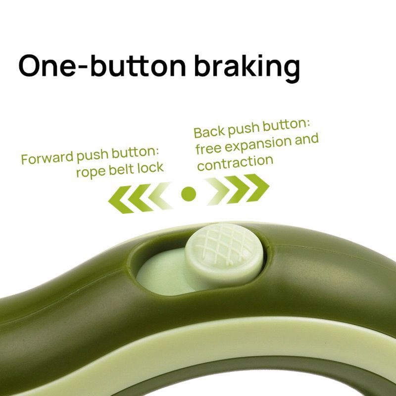 Automatic Retractable With Light, Round Ring Glowing Dog Walking Leash, Pet Leash_voghion.com