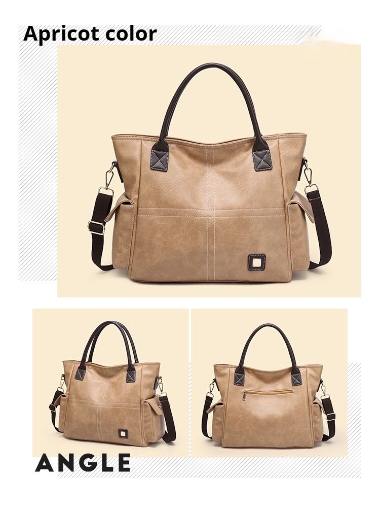 Borsa a tracolla da donna, borsa a mano in pelle PU, alla moda, con tracolla regolabile_voghion.com