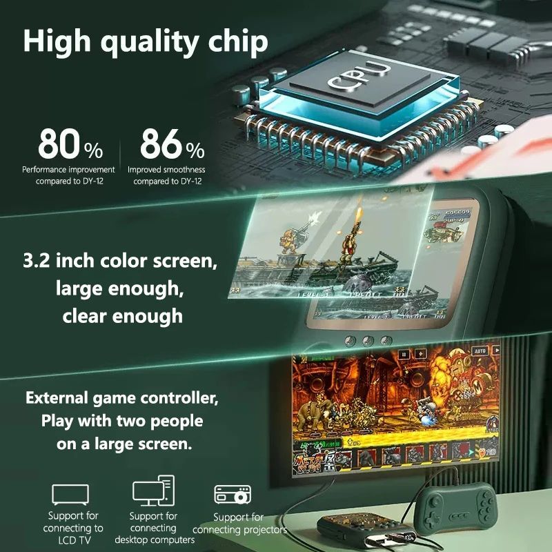 Nuovo Rocker Pocket Game Console Power Bank 2 in 1 portatile Bu_voghion.com