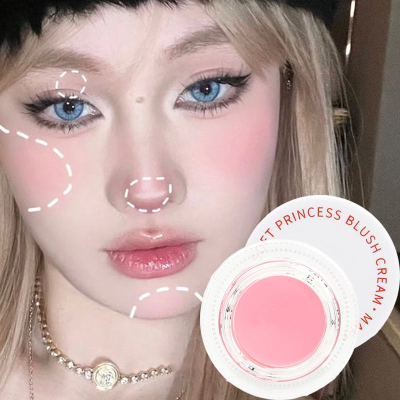 Girls powder blusher peach powder blusher palette rose hawthorn cheek contour powder blusher cosmetics powder blusher_voghion.com