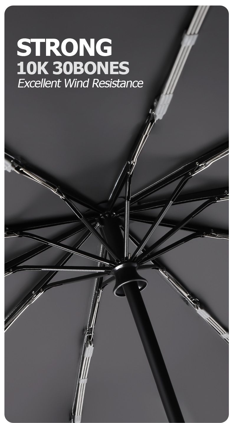 Unisex Safety Reverse Umbrella - UV Protection Reflective_voghion.com