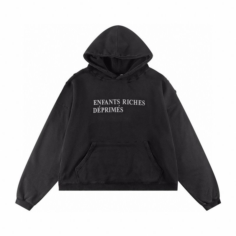 ERD Melancholy Rich Second Generation Distressed Sun-Washed Vintage American High Street Hooded Sweatshirt For Men_voghion.com