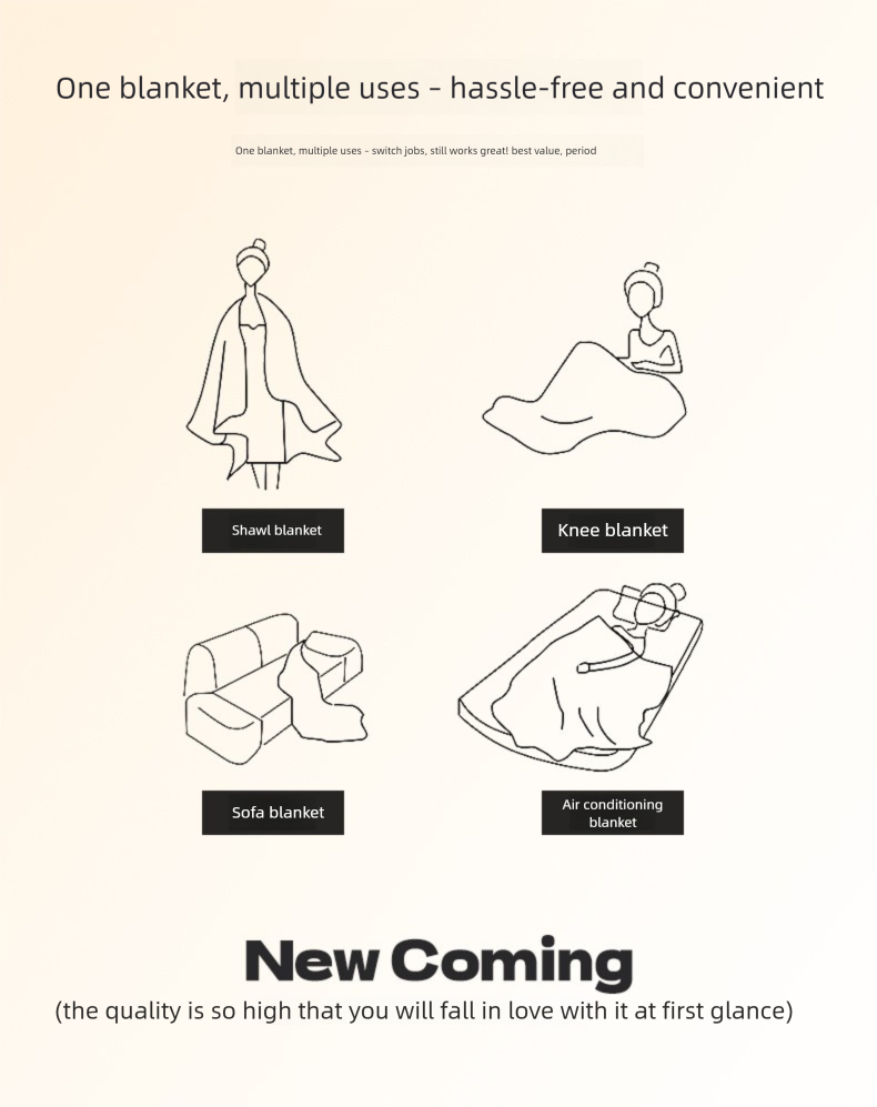 Couverture polaire chaude et multifonctionnelle en velours uni, couleur unie, bonnet transfrontalier. Exportation. Veuillez patienter un instant._voghion.com