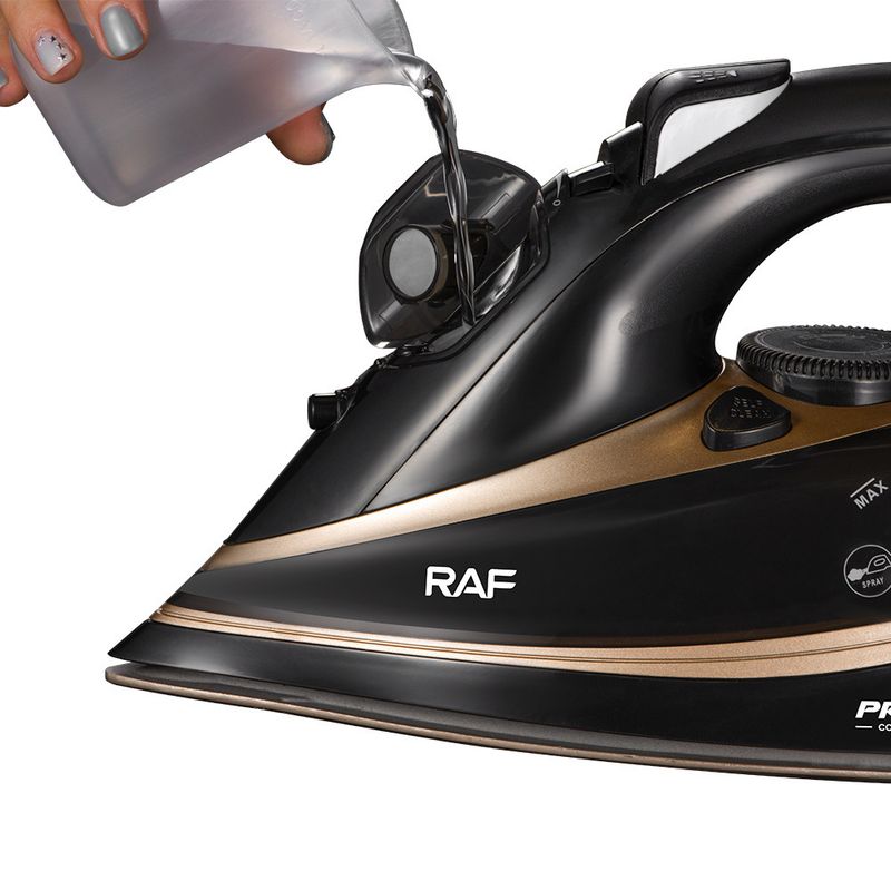 Plancha profesional con suela de cerámica de 3000 W, plancha eléctrica de alta potencia para uso doméstico y hotelero, diseño duradero con vapor continuo._voghion.com