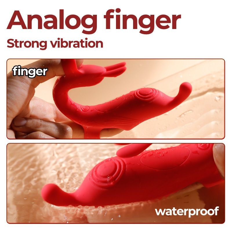 LuvBox Finger Trigger Vibrator Dual Vibrator Prostata Analkammer Orgasmus Vorspiel Einführen Spielzeug Paar Spaß Flirten_voghion.com