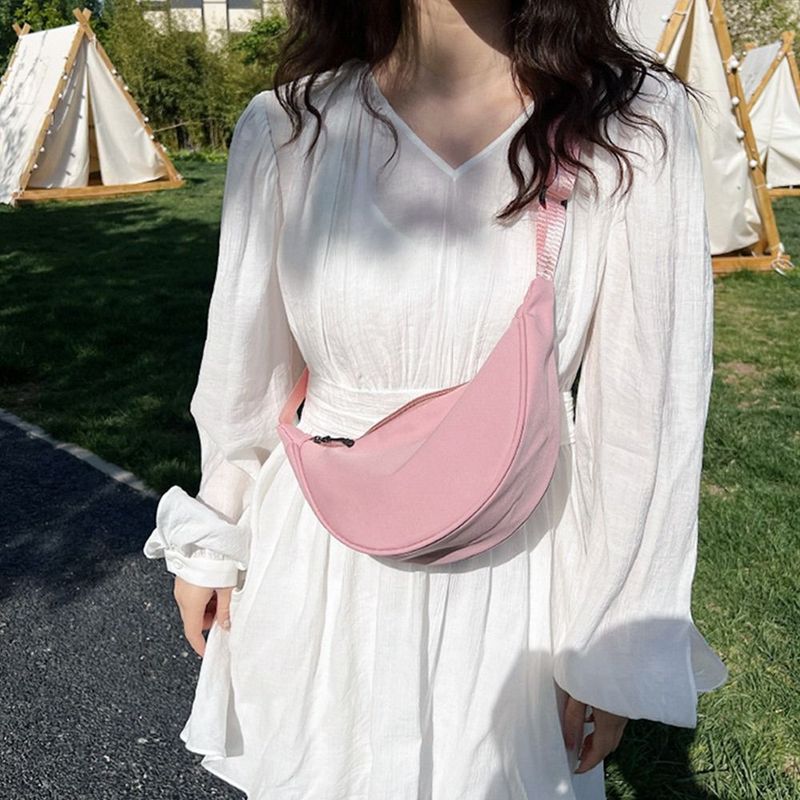 Nylon Crossbody für Frauen Mode tragbare Casual Hobos Sport Brusttasche Unterarm Bas Studenten Dump Form Schulter_voghion.com