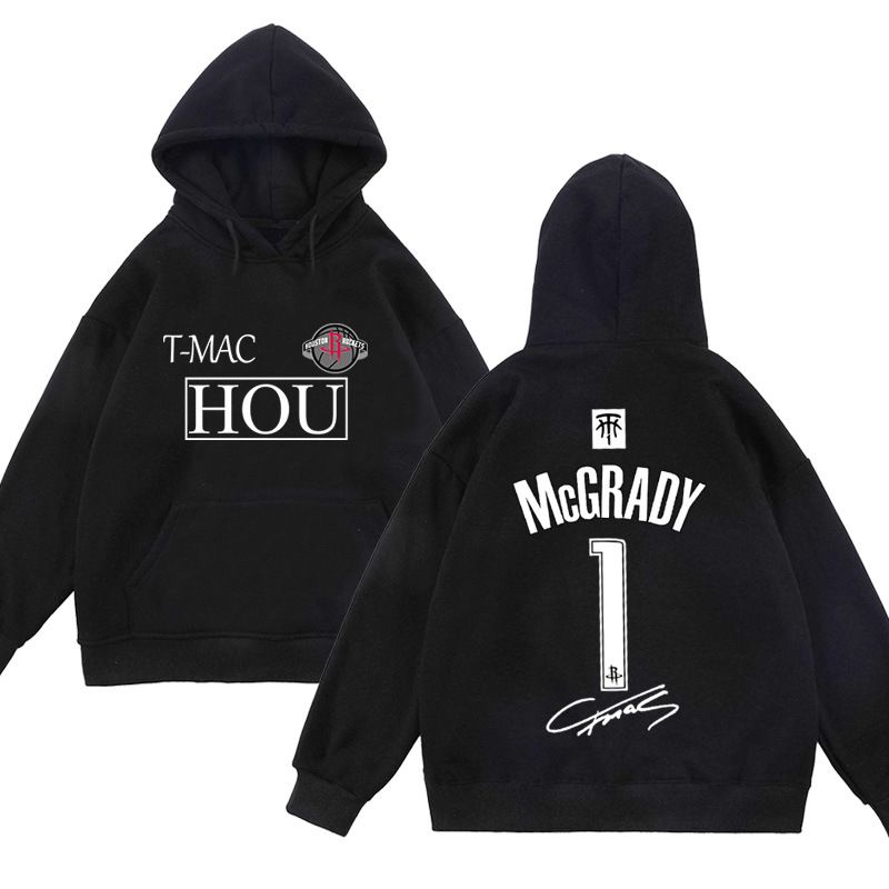 Felpa con cappuccio a maniche lunghe stampata HOU Mcgrady da basket 370G per abbigliamento casual alla moda per uomo e donna autunno/inverno_voghion.com