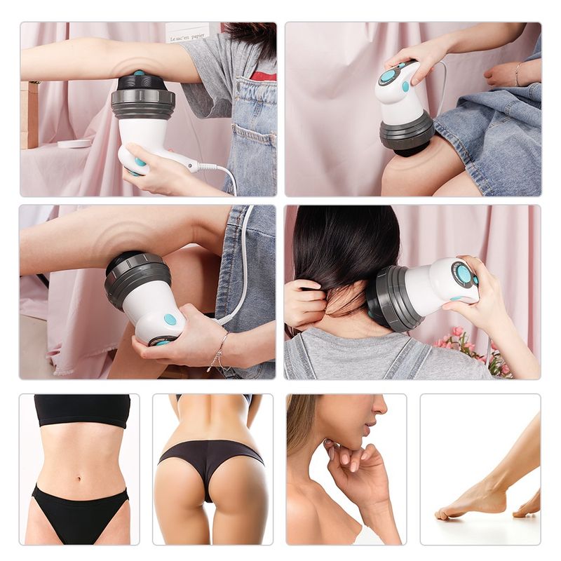 4 in 1 Infrarot elektrische Anti-Cellulite-Massage gerät Pistole Körper abnehmen und entspannen Muskel 3D Roller Gerät Gewichts verlust Fett entfernen_voghion.com