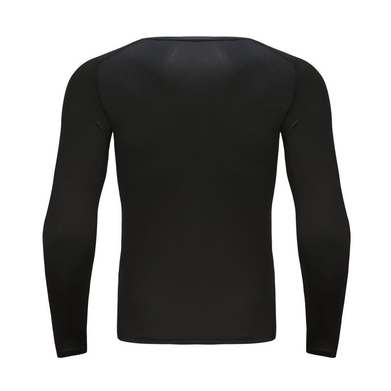 Maglia sportiva classica da uomo a maniche lunghe, nera e bianca - Maglietta da corsa traspirante e ad asciugatura rapida per allenamenti all'aperto e in palestra_voghion.com