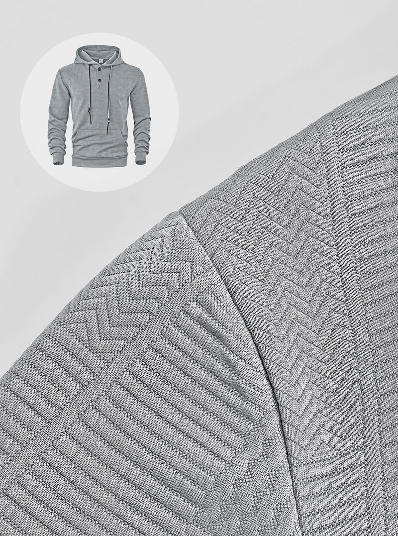 Men's Oversized Hooded Sweatshirt – Stretch Polyester Streetwear Pullover With Ribbed Hem (S-XXXL, Lightweight, Quick-Dry, Non-Iron Tech)_voghion.com