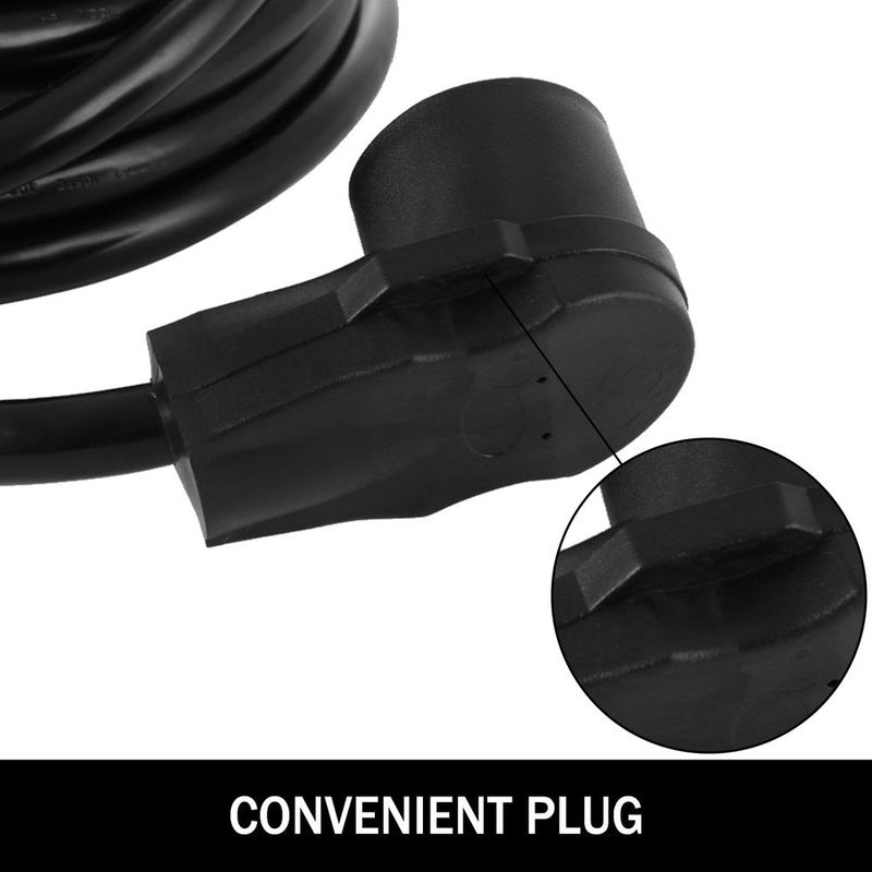 VEVOR RV Power Cord 50Ft 40 Amp RV Extension Cord AWG8 40 Amp Rv Extension Cord Truck Trailer Motorhome Camper RV Cord Grip Handles Camper Trailer Power Supply Cable_voghion.com