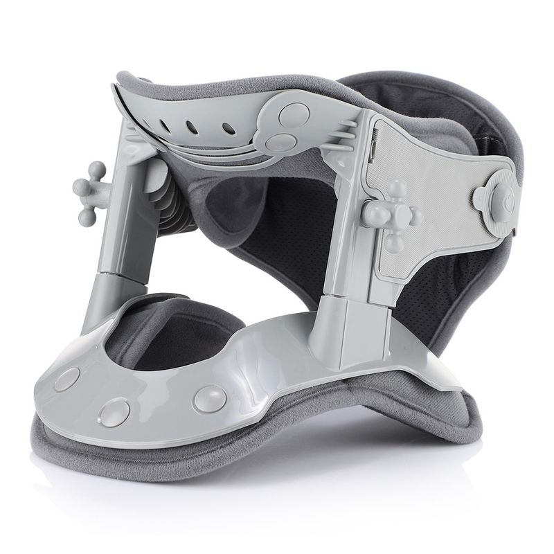 Home Adjustable Traction Device Neck Stretching Cervical Massager Back Support Hot Compress Heat Therapy Relieve Fatigue_voghion.com