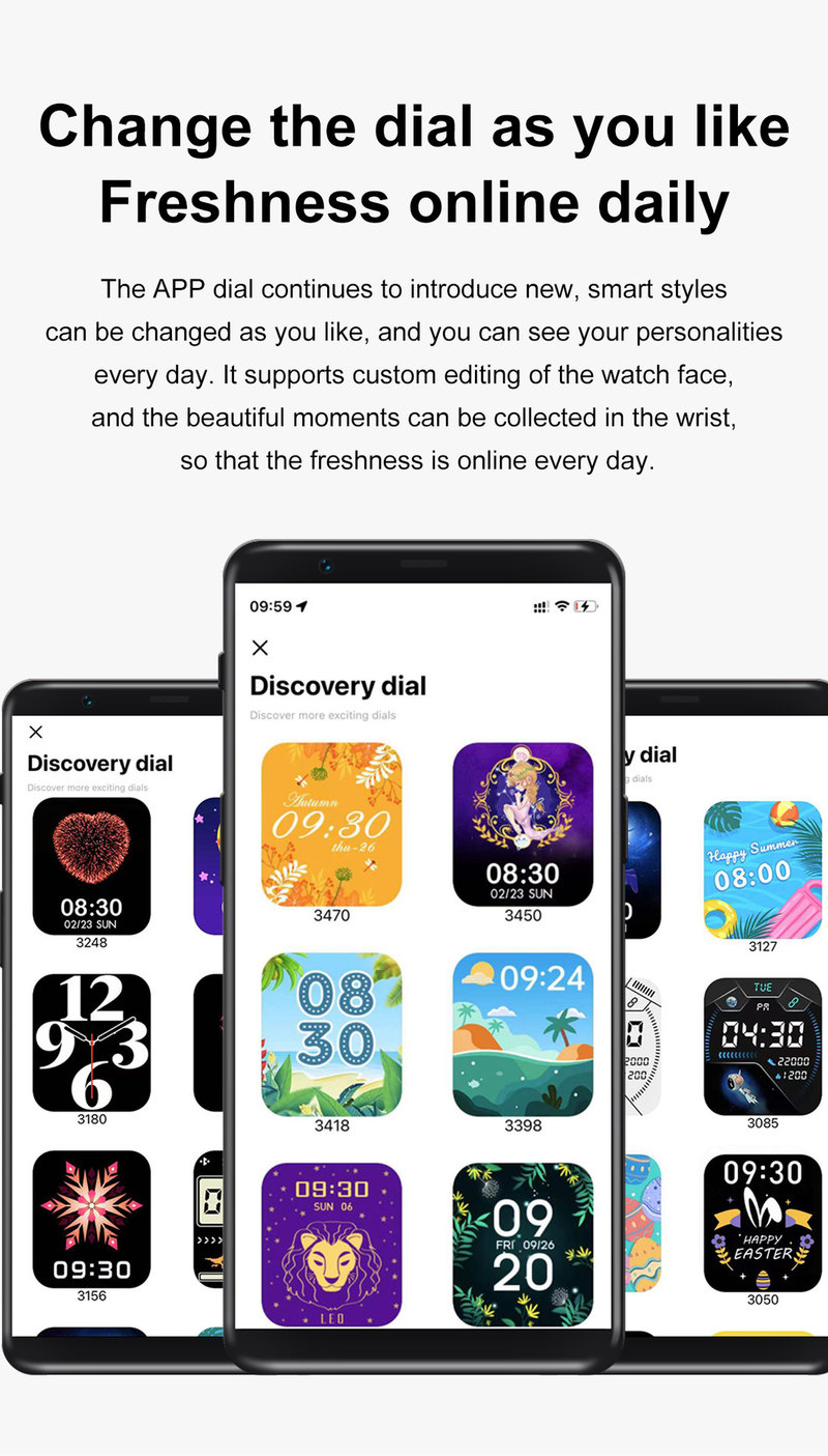 Montre intelligente T46S, appel Bluetooth bimode, assistant vocal AI_voghion.com