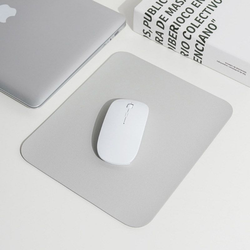 Doppelseitiges Mauspad in unschlagbarer Qualität, reine Farbe, minimalistisch, kleine Größe, Ins-Stil, PVC-Leder, wasserdicht, schmutzabweisend, für Schreibtisch und Laptop_voghion.com