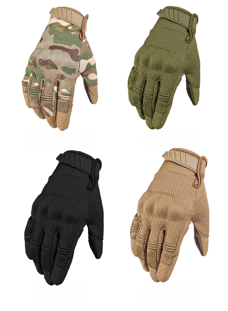 Outdoor-Sport am Hierscht a Wanter, liicht an déck waarm Handschuesch fir matzehuelen, Vëlofueren, winddicht, rutschfest, waasserdicht_voghion.com