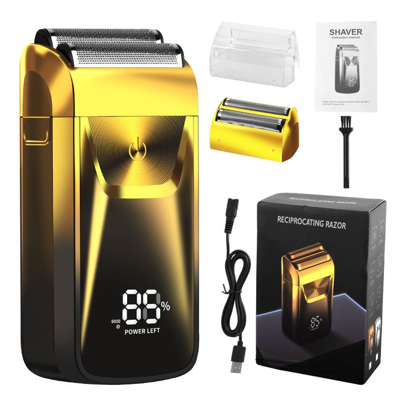 Rasoio elettrico alternativo da uomo con display LCD a LED, rasoio per il taglio dei capelli_voghion.com