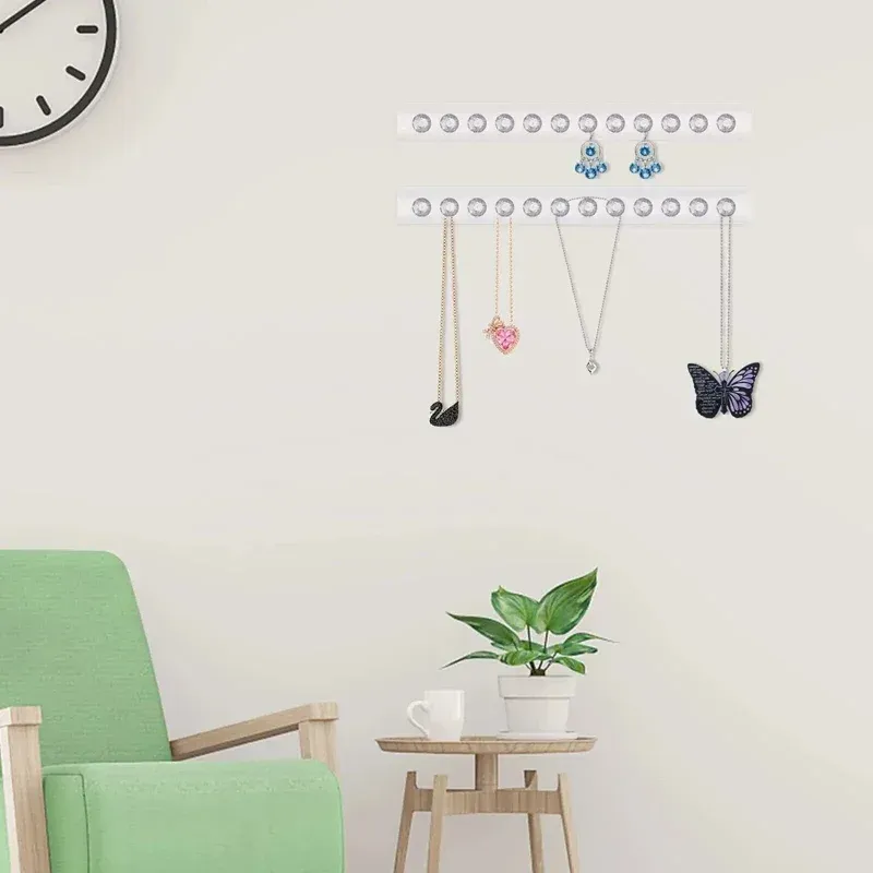 Porte-colliers mural en acrylique Aurora Atelier pour colliers, bracelets et chaînes._voghion.com