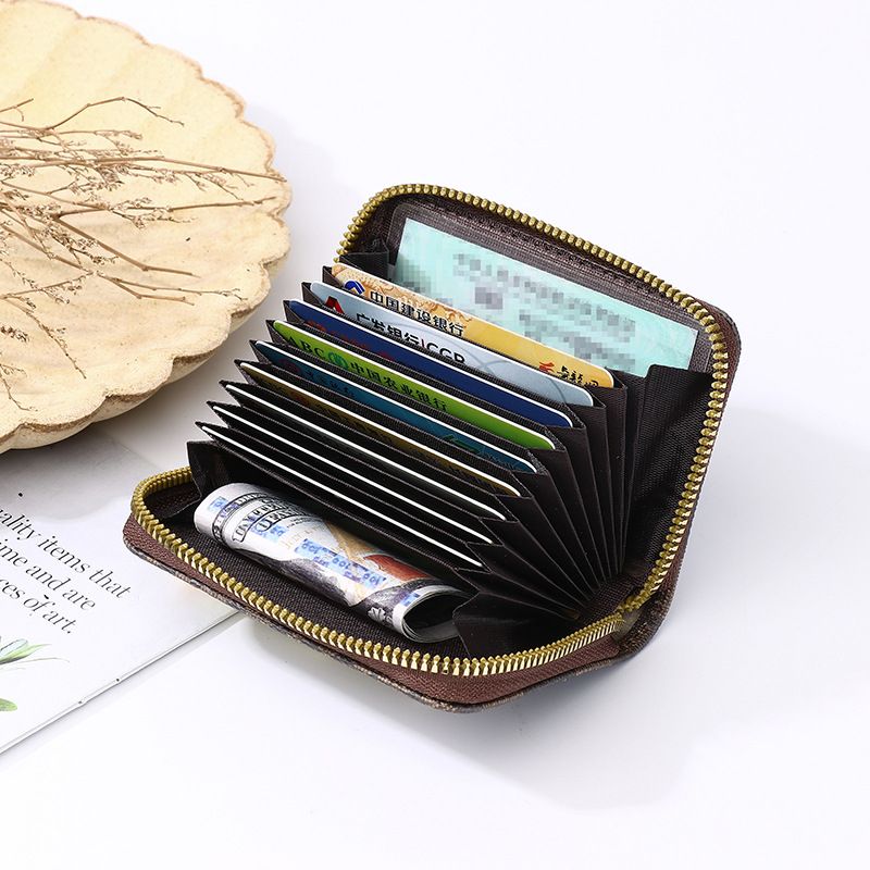 Women's Short Accordion Card Holder Multi Card Slot ID Card Holder Large Capacity Card Holder Card Holder Coin Purse_voghion.com
