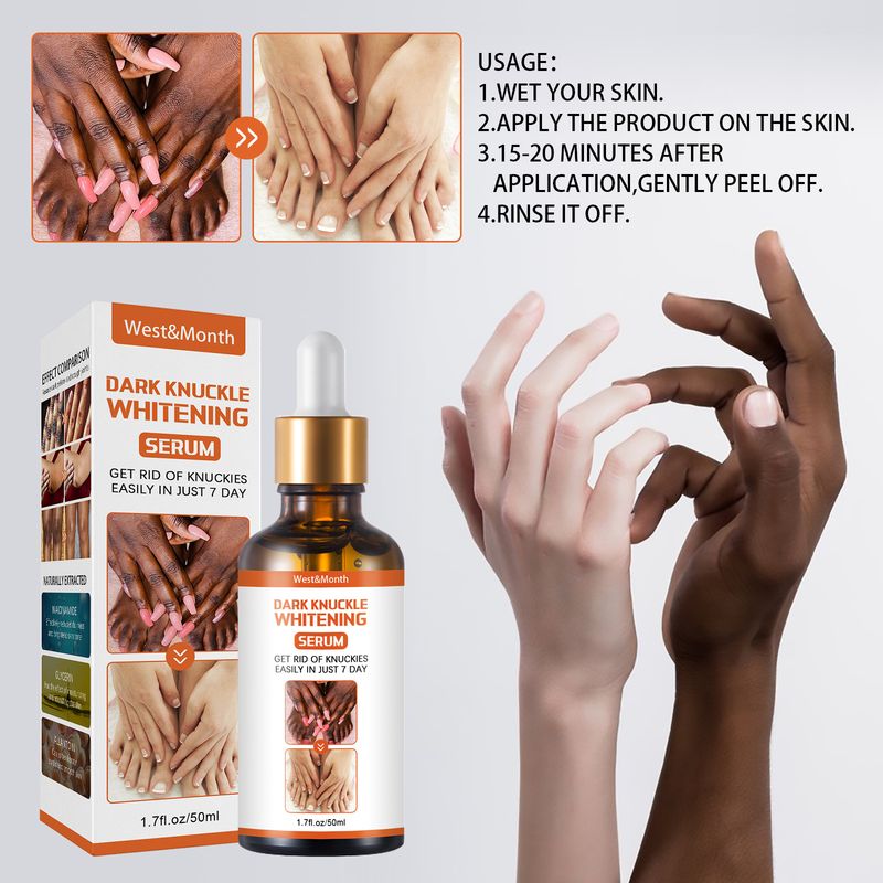 West&Month Skin Blackening Essence, vlažilna esenca za posvetlitev kolen in gležnjev, odstranjevanje melanina iz rogov_voghion.com