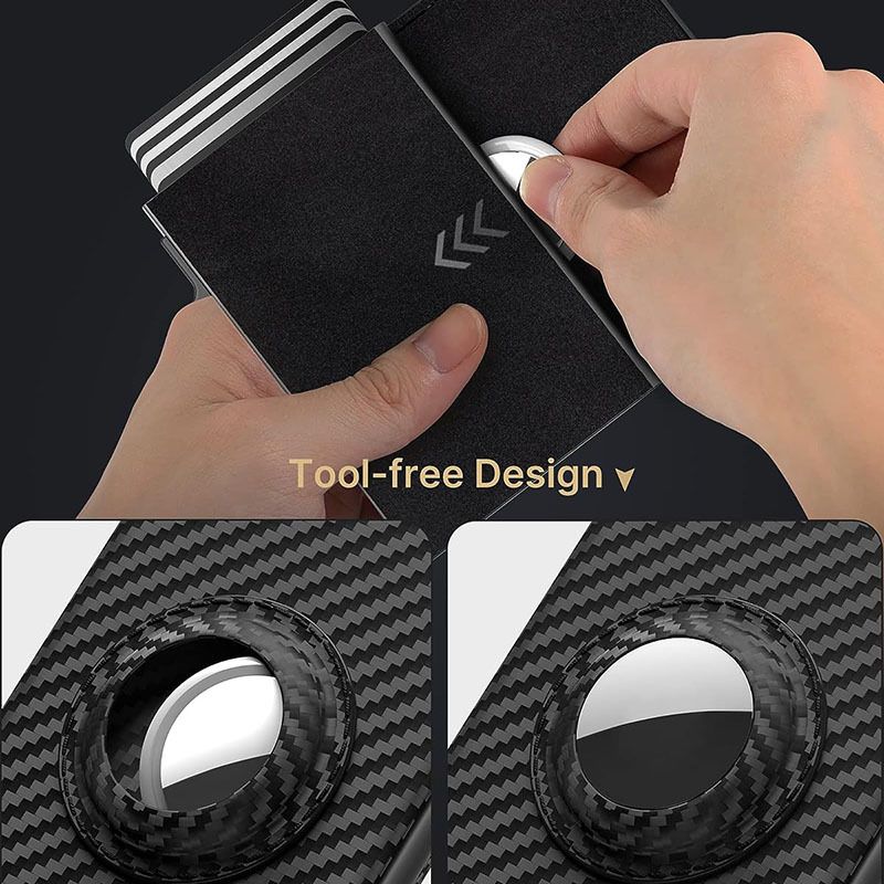 Microfiber Oil Wax Men's Wallet Tri-fold Rfid Anti-theft Brush Automatic Pop-up Card Bag_voghion.com