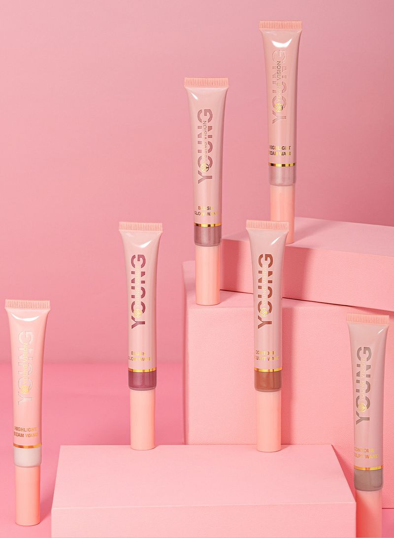 Blush YOUNG VISION Liquid Air Cushion Contouring Blush Highlighter Stick Pearlescent Delicate Blush Liquid Easy To Operate And Carry_voghion.com