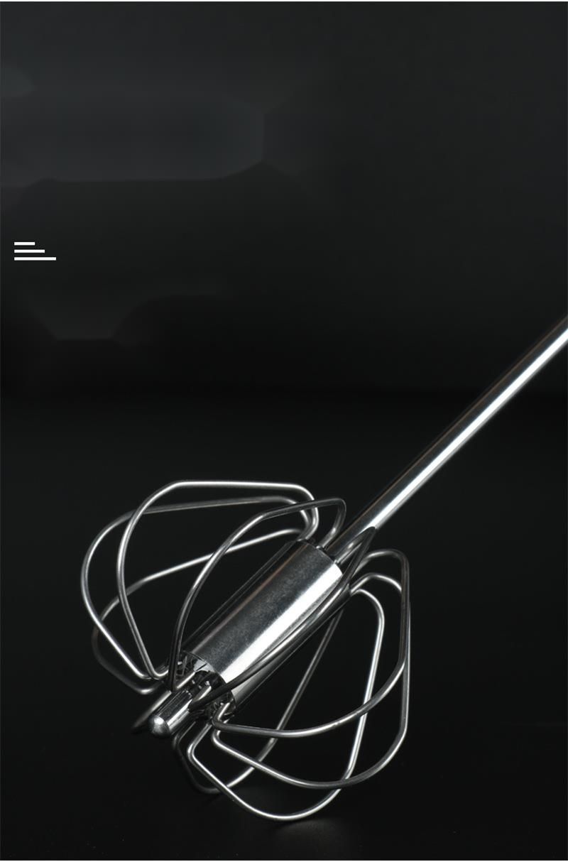 Stainless Steel Semi-Automatic Rotating Cream Mixer Household Manual Egg Beater_voghion.com