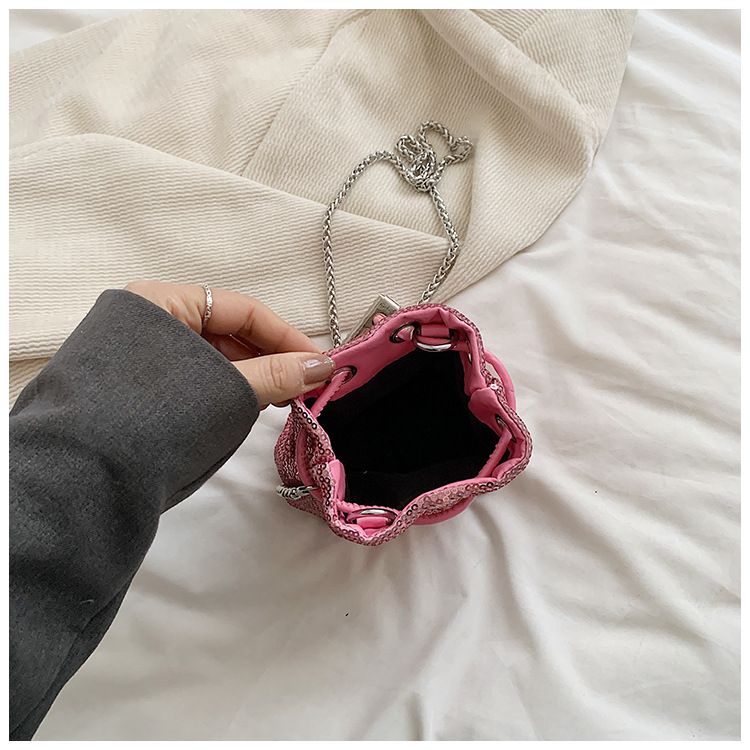 Mini soma ar fliteriem un kausa maisiņu meitenēm, maza soma vasarai, jauna versija plecu soma pāri plecam, ķēdes soma bērniem, vecākiem un bērniem._voghion.com