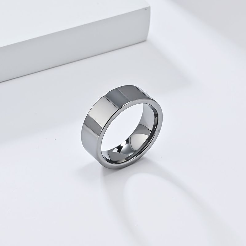 Anel de aço de tungstênio de 468 mm, elegante e simples, luz de anel, luxo, estilo frio de alta qualidade, tungstênio, ouro, casal, joias de mão, presente_voghion.com