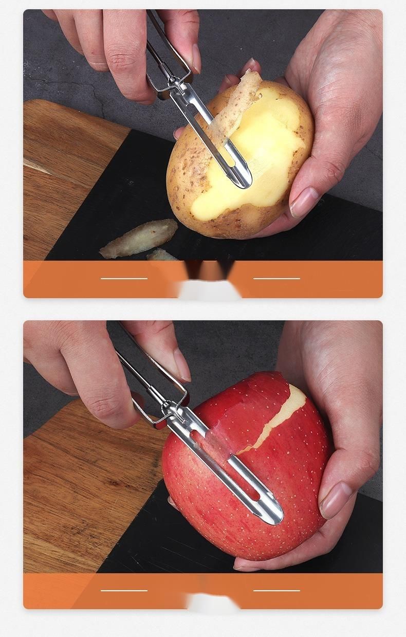Stainless Steel Multifunctional Peeler For Potatoes, Melons, Fruits, And Vegetables, Kitchen Tool_voghion.com