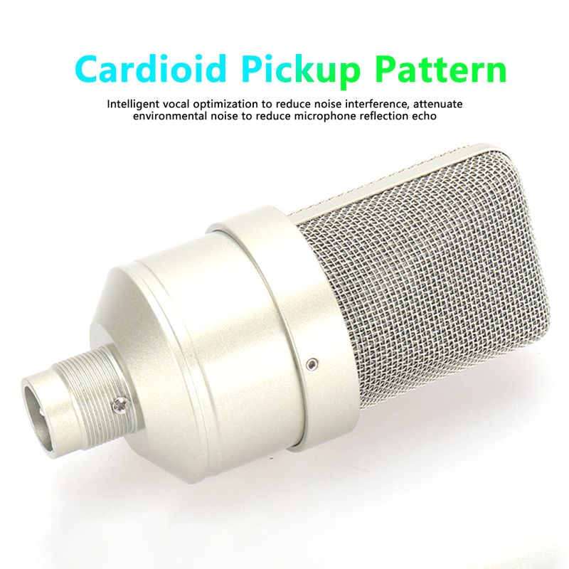 Professional Condenser Microphone Studio Wired Microphone For PC Laptop Computer Mic Karaoke Singing Streaming Sound_voghion.com