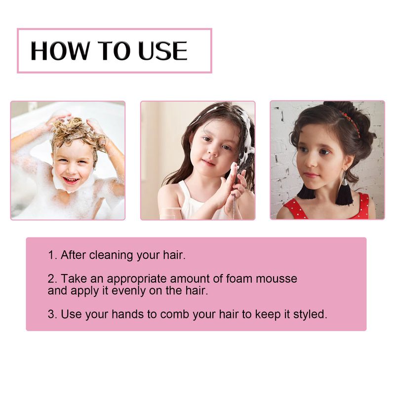 Styling-Schaum-Mousse, Anti-Frizz, duftend, feuchtigkeitsspendend, flauschiges Elastin, um Locken und Styling-Mousse zu erhalten_voghion.com