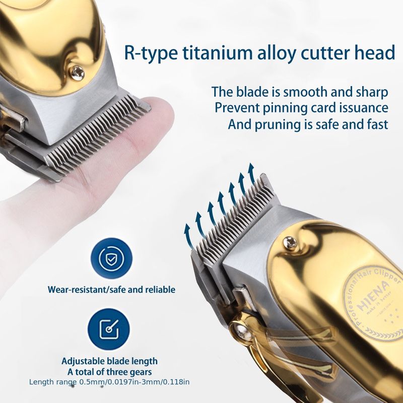 Professionell Hoerschneider fir Männer, kabellos Set, Hoerschneidkit & Zero Gap T-Blade Trimmer Combo, mat LED Display, Kaddo fir de Pappesdag_voghion.com