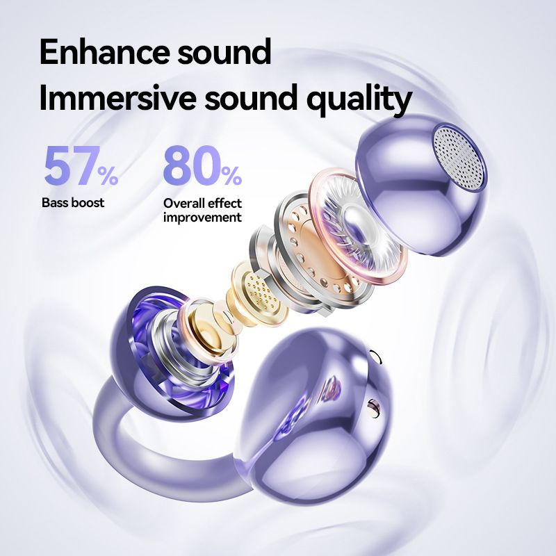 M91AI Smart Translation Clip Ear High Sound Quality Bone Conduction Wireless Bluetooth Earphones_voghion.com