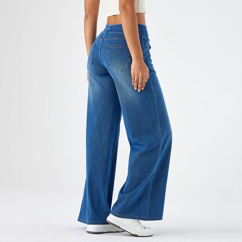 Women's Clothing New Denim Wide Leg Pants For Women High Waist Slimming Multi Pocket Straight Loose Cat Whisker Horse_voghion.com