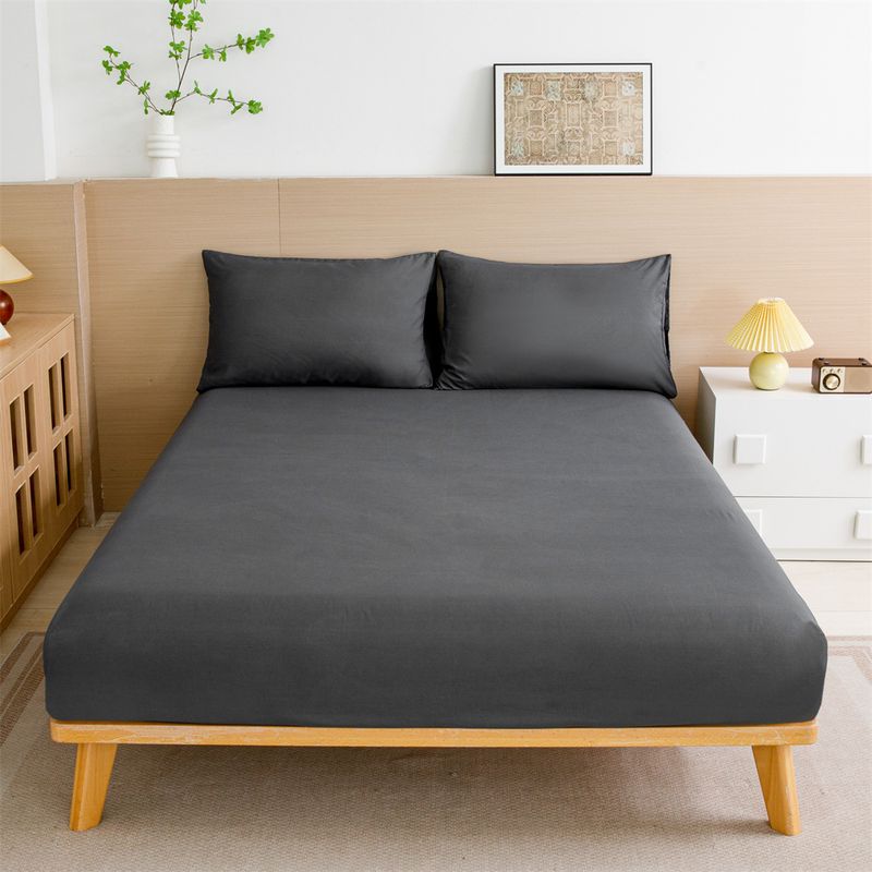 Coprimaterasso antipolvere per lenzuolo di colore solido_voghion.com