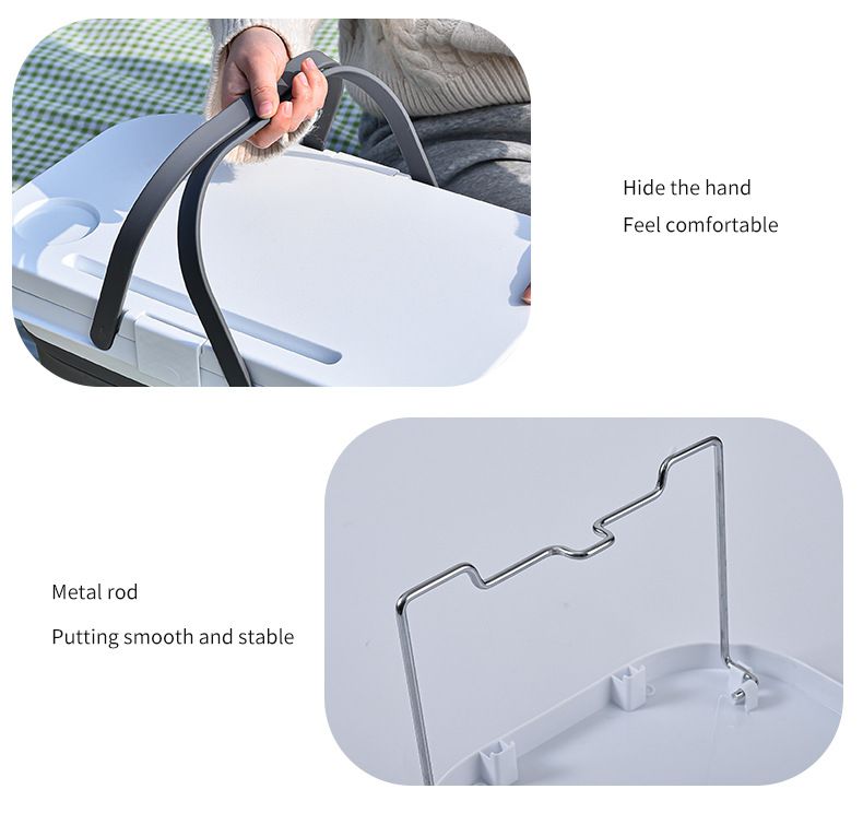 Foldable Picnic Basket With Lid - Portable Outdoor Camping Storage & Gift_voghion.com