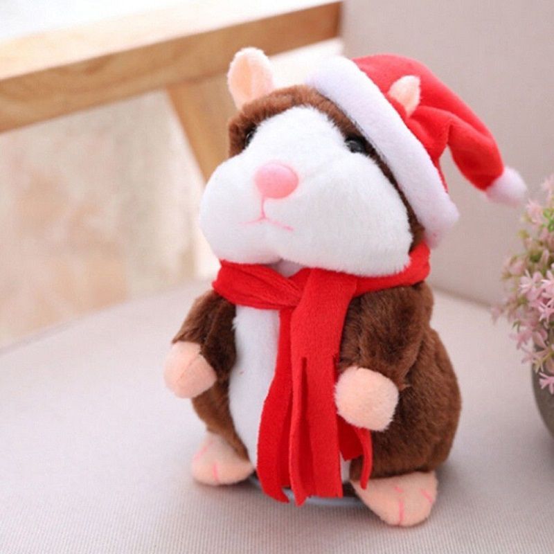 Cheeky Delightful Hamster Talking Mouse Pet Plush Christmas Toy For Kids And Adults_voghion.com