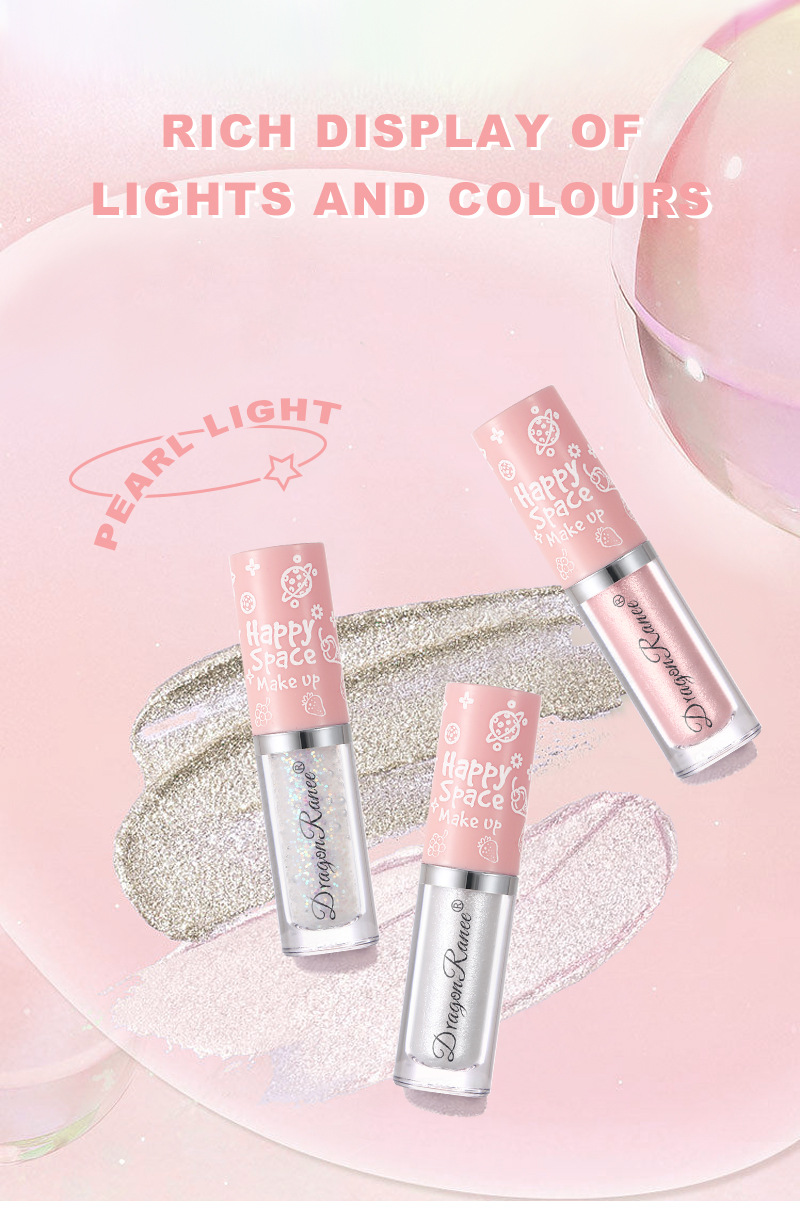 Liquid Eyeshadow Set - Sparkling Shimmer Liquid Highlighter, Glittery Eyeshadow & Tear Trough Pen For Eye Brightening_voghion.com