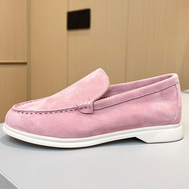 2024 New Summer Sheepskin Comfortable Casual With Flat Bottom Round Head, Anti Slip One Step Stepping, Le Fu Shoes For_voghion.com