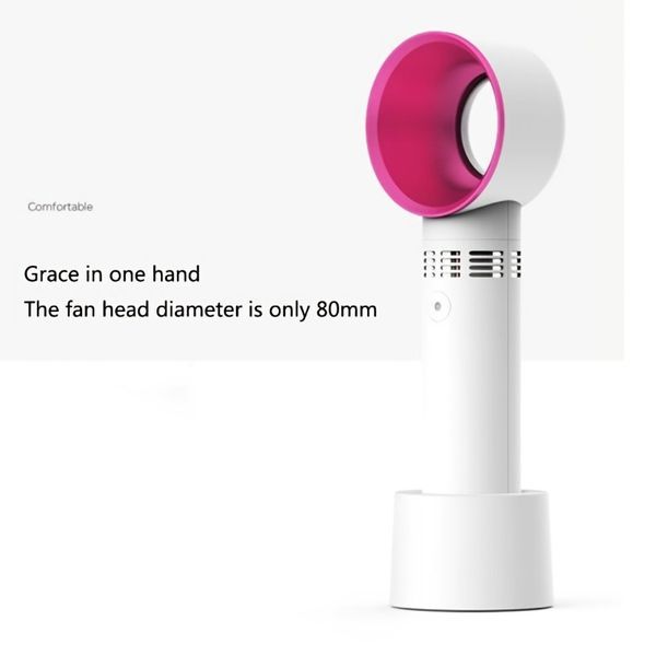 Mini Portable Desk Fan USB Rech Mini Portable Fan USB Rechargeable Night Light Cooling Handheld Fan Three Speed Adjust_voghion.com