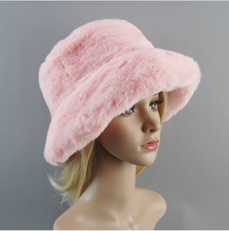 Cappelli invernali da donna in pelliccia sintetica di coniglio, stile 2025, super morbidi, fodera in cotone, caldi berretti da sci alla moda russa, in peluche, tinta unita_voghion.com