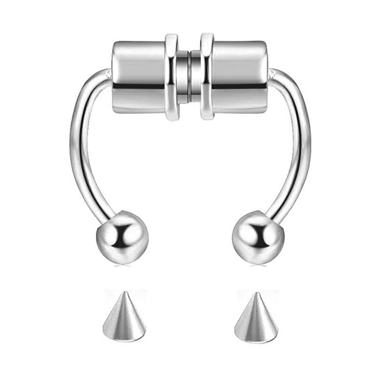 Bijou de nez magnétique pour femme Aurora Atelier, faux piercing, anneau en fer à cheval, clip de nez, anneau de nez magnétique pour non-percé, Nariz Jewelry_voghion.com