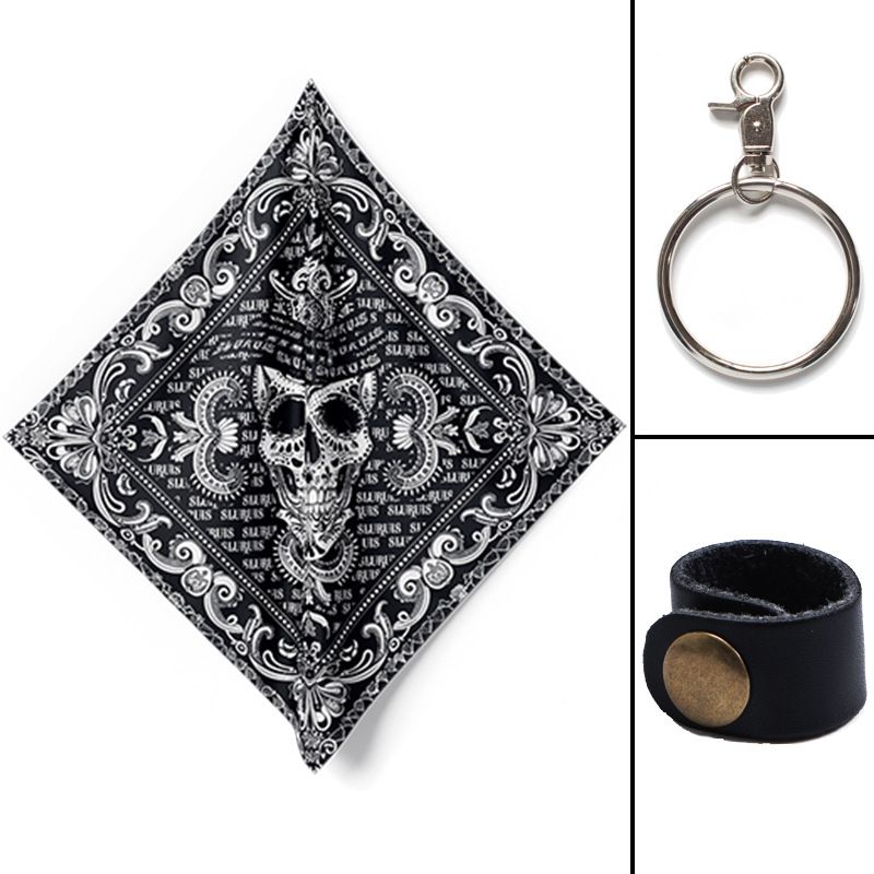 LazyZoom Cashew Flower Square Scarf Motorcycle Harley Biker Riding Face Mask Hip-Hop Headscarf Quick-Dry Thin Style_voghion.com